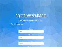 Tablet Screenshot of cryptonewshub.com